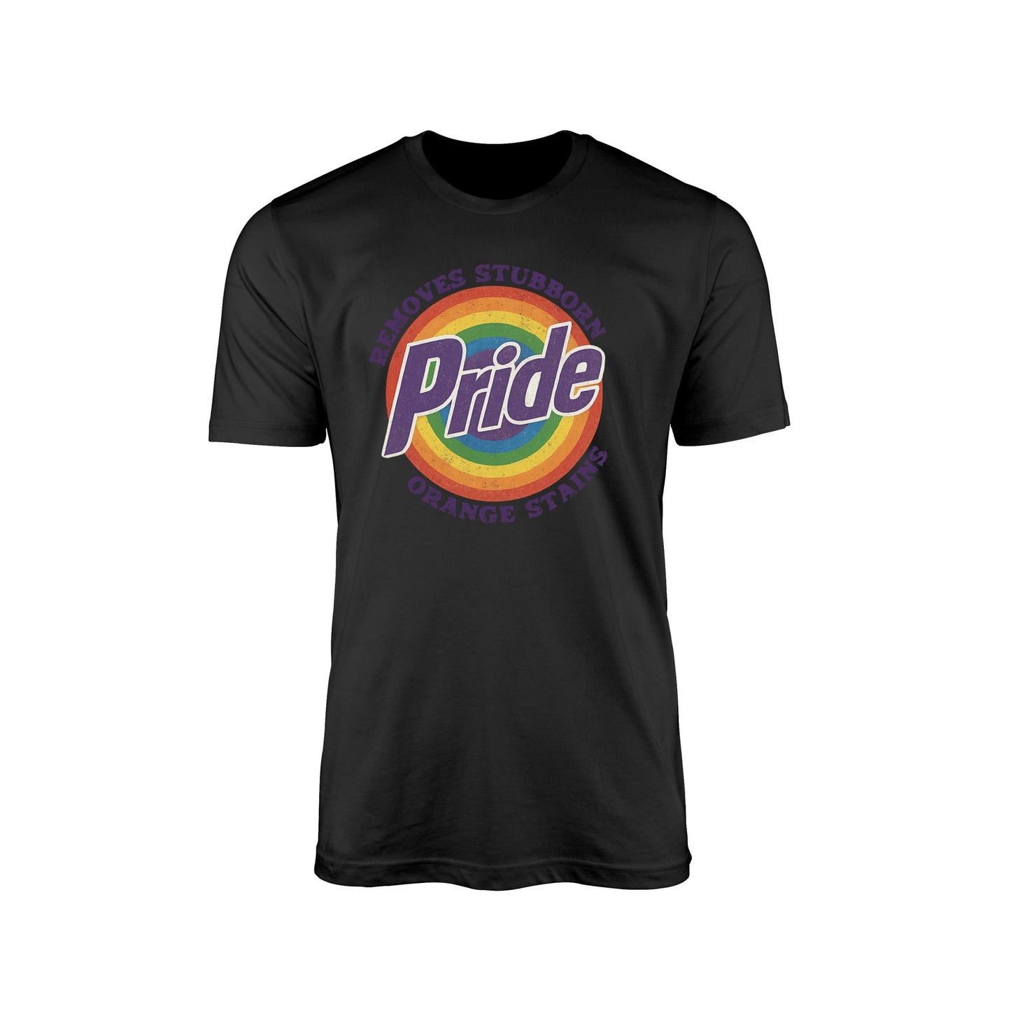 Pride Remove Stubborn Orange Stains" T-Shirt – Colorful Satire Edition