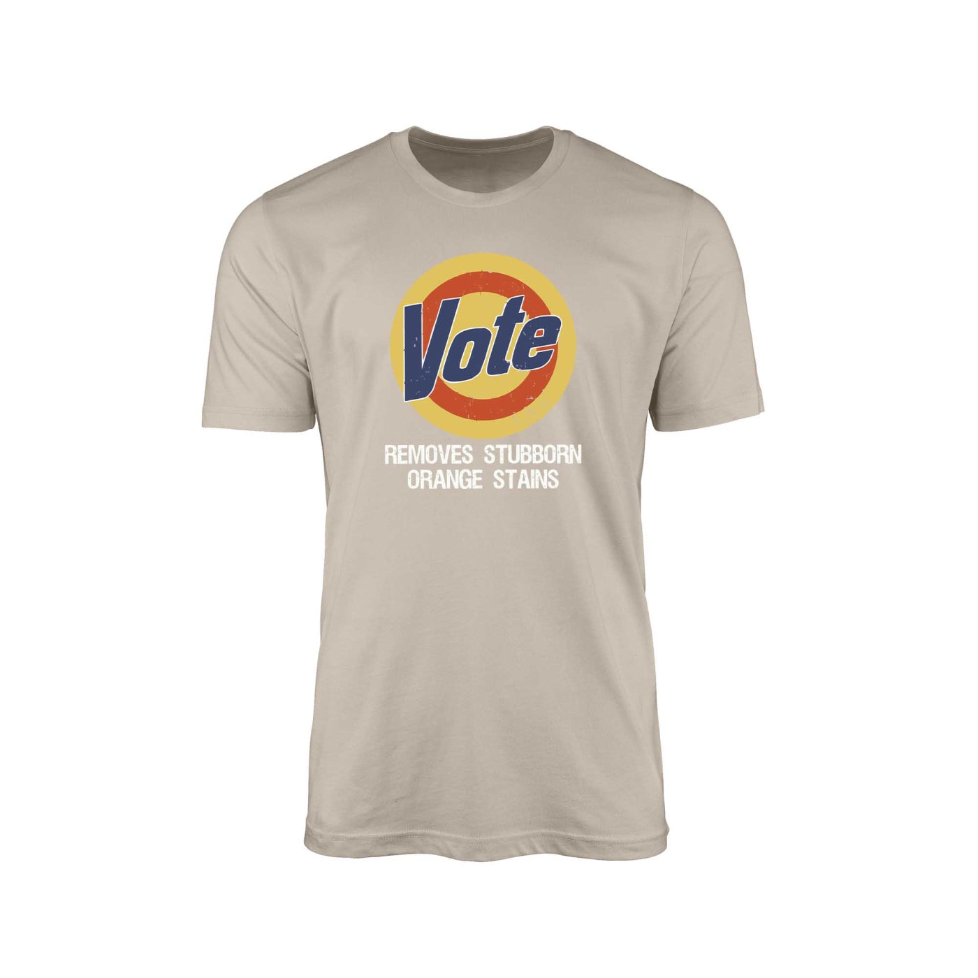 Vote Remove Stubborn Orange Stains" T-Shirt – Satirical Laundry Edition
