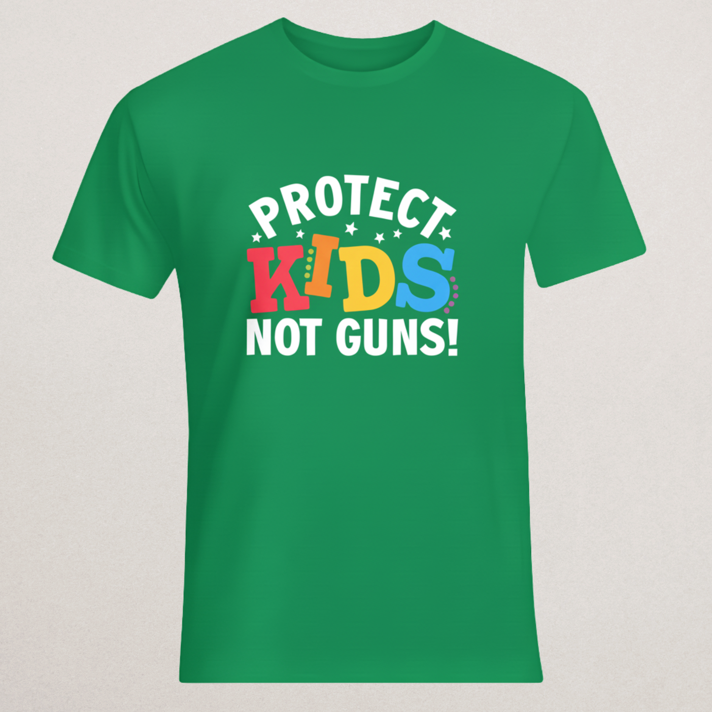 "Protect Kids Not Guns!" T-Shirt | Child Safety & Gun Reform Tee | School Advocacy Apparel