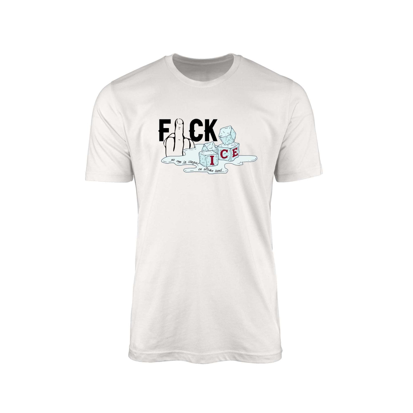 F*ck ICE – No One Is Illegal on Stolen Land" T-Shirt
