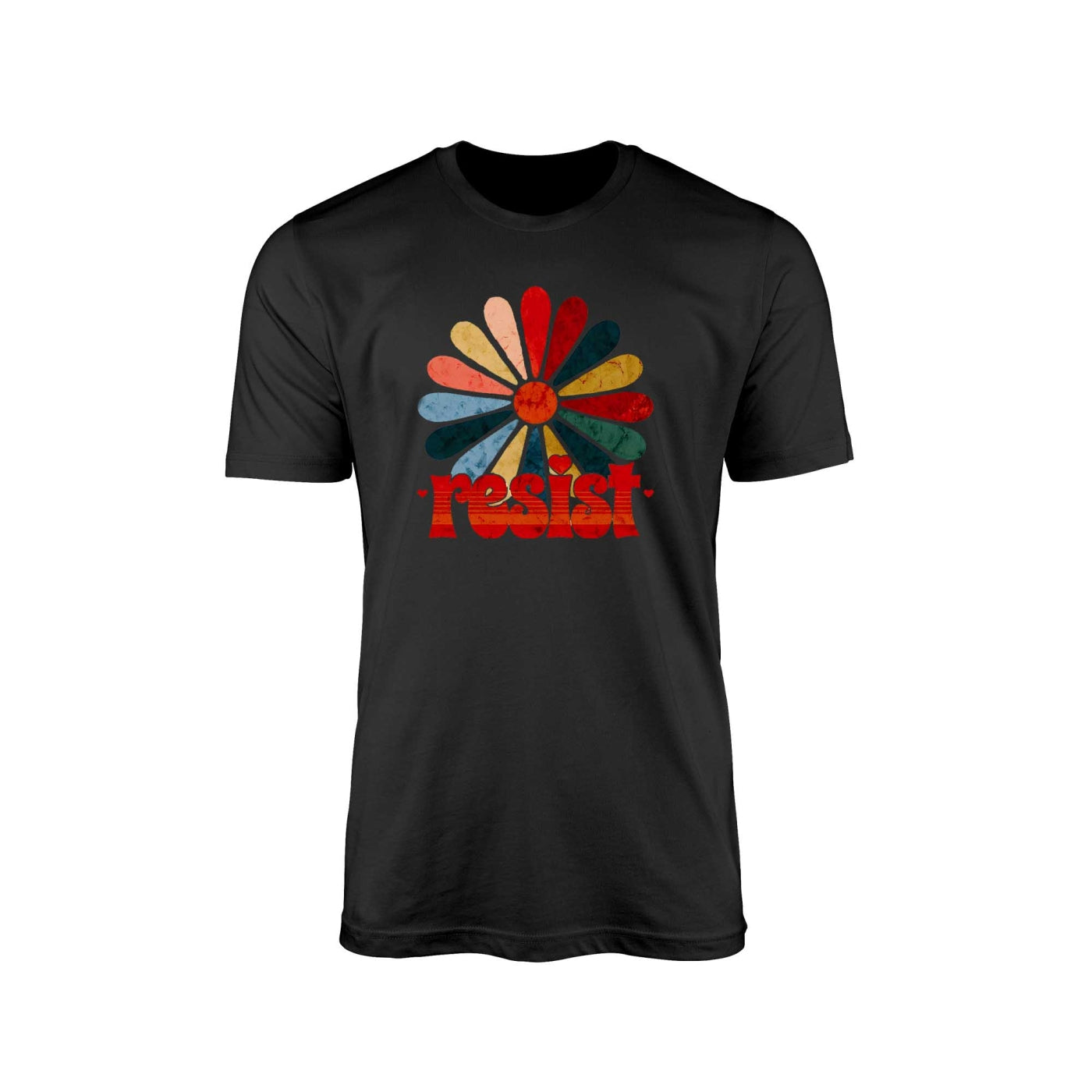 Resist" T-Shirt – Peacock Pattern & Colors