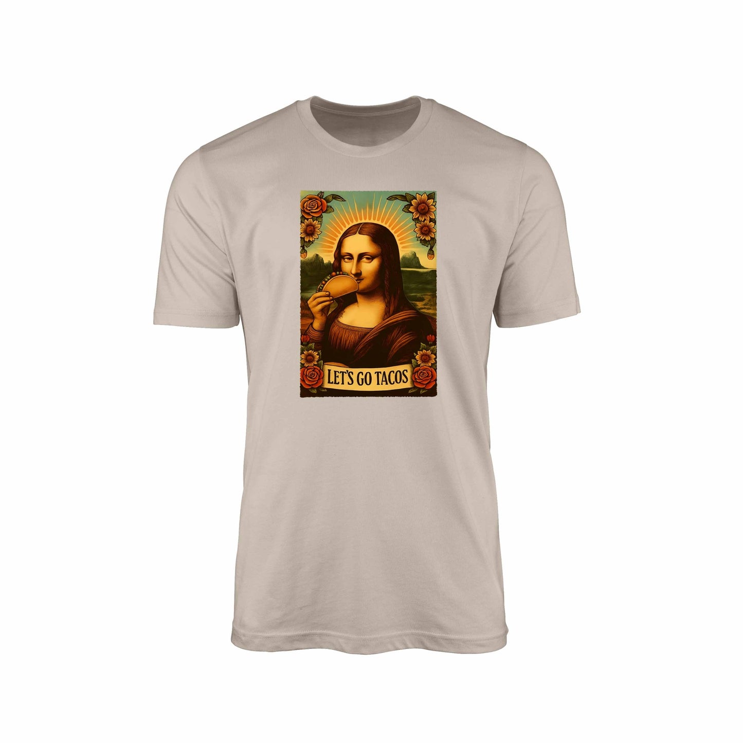 Mona Lisa Taco T-Shirt – Playful Political Satire Edition
