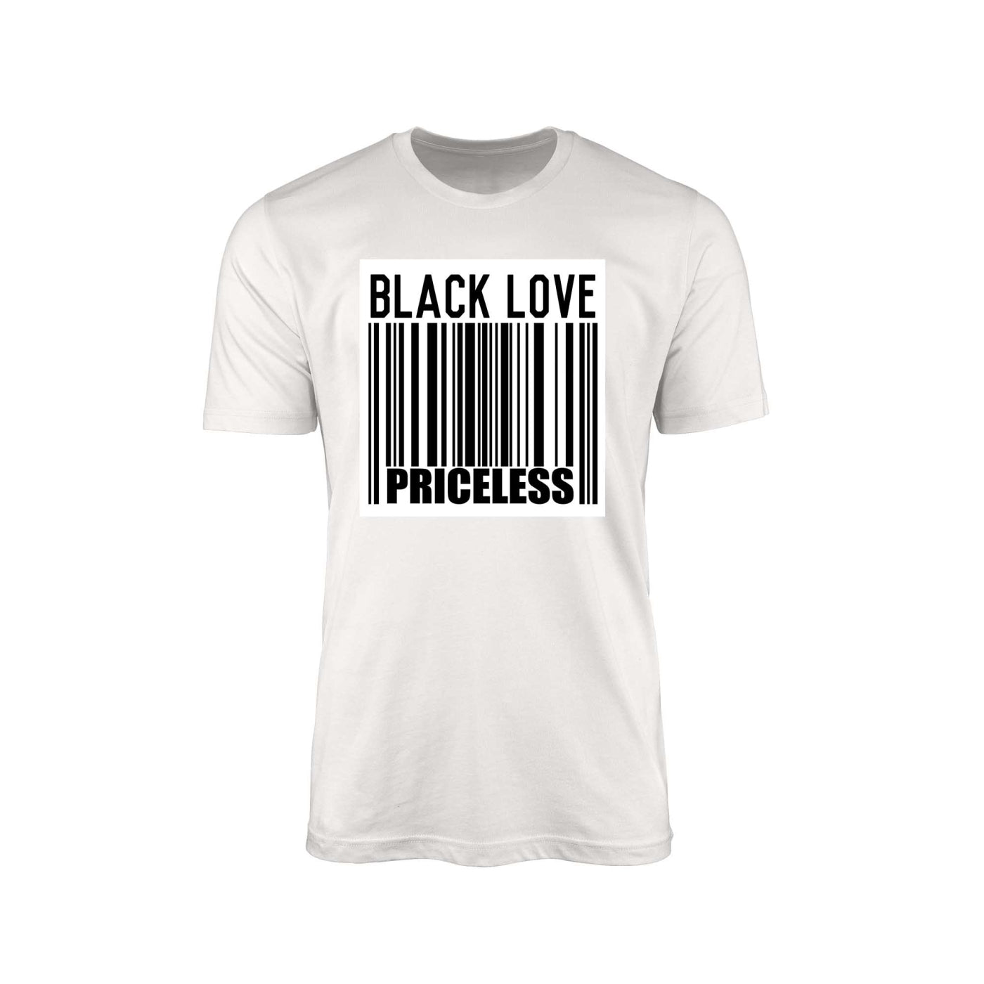 Black Love Priceless" T-Shirt – With Barcode