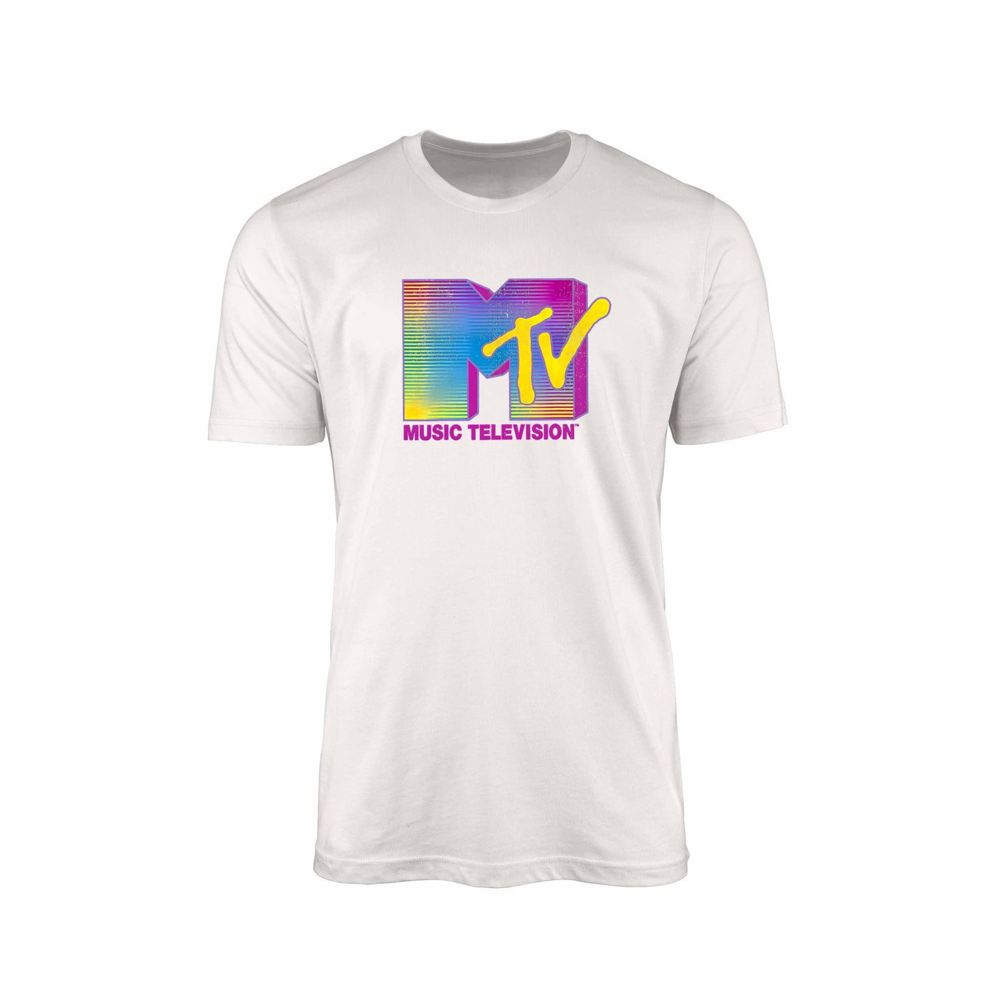 Rainbow Vintage MTV "Music Television" T-Shirt – Retro Pride Edition