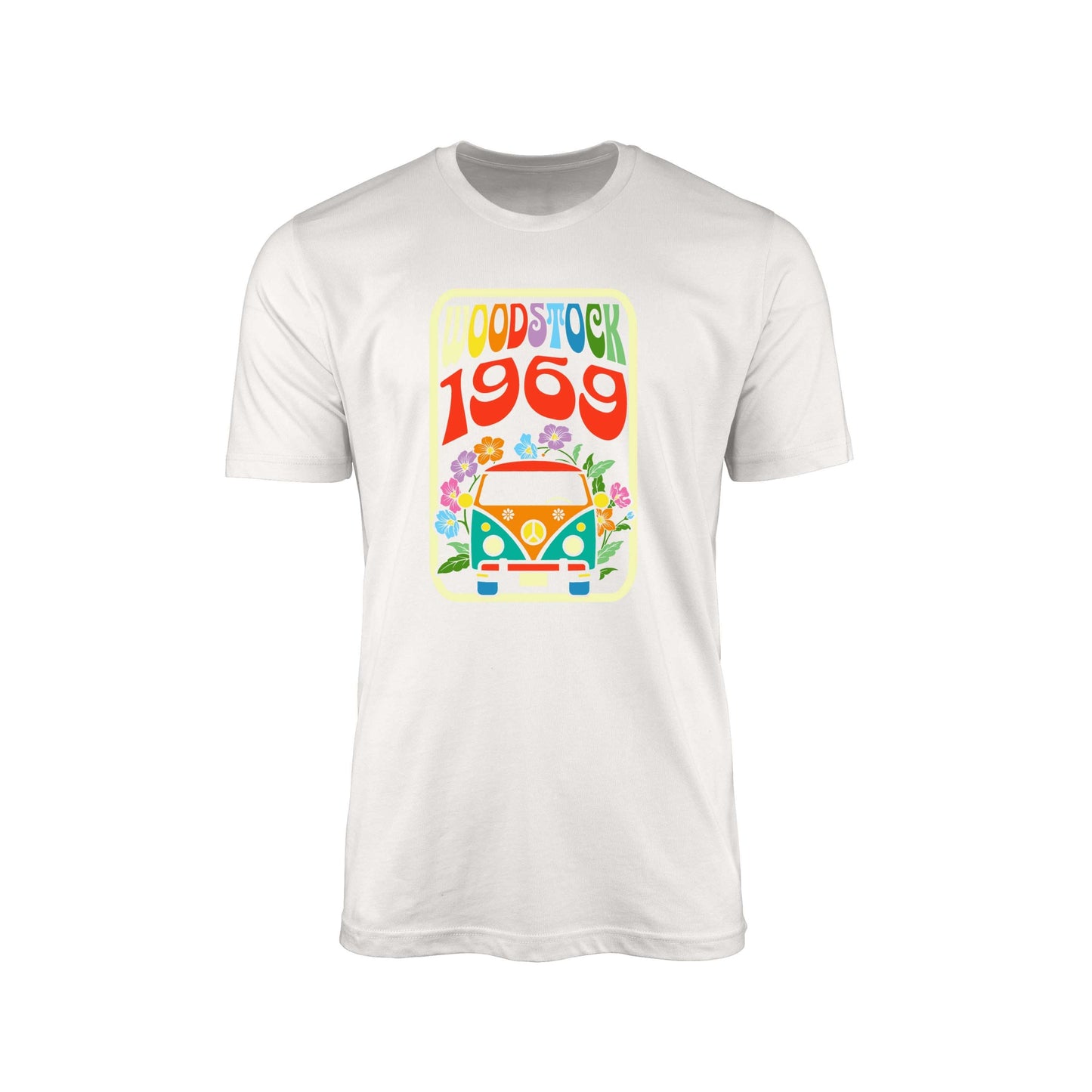 Woodstock 1969 Van" T-Shirt – Vintage Festival Vibes