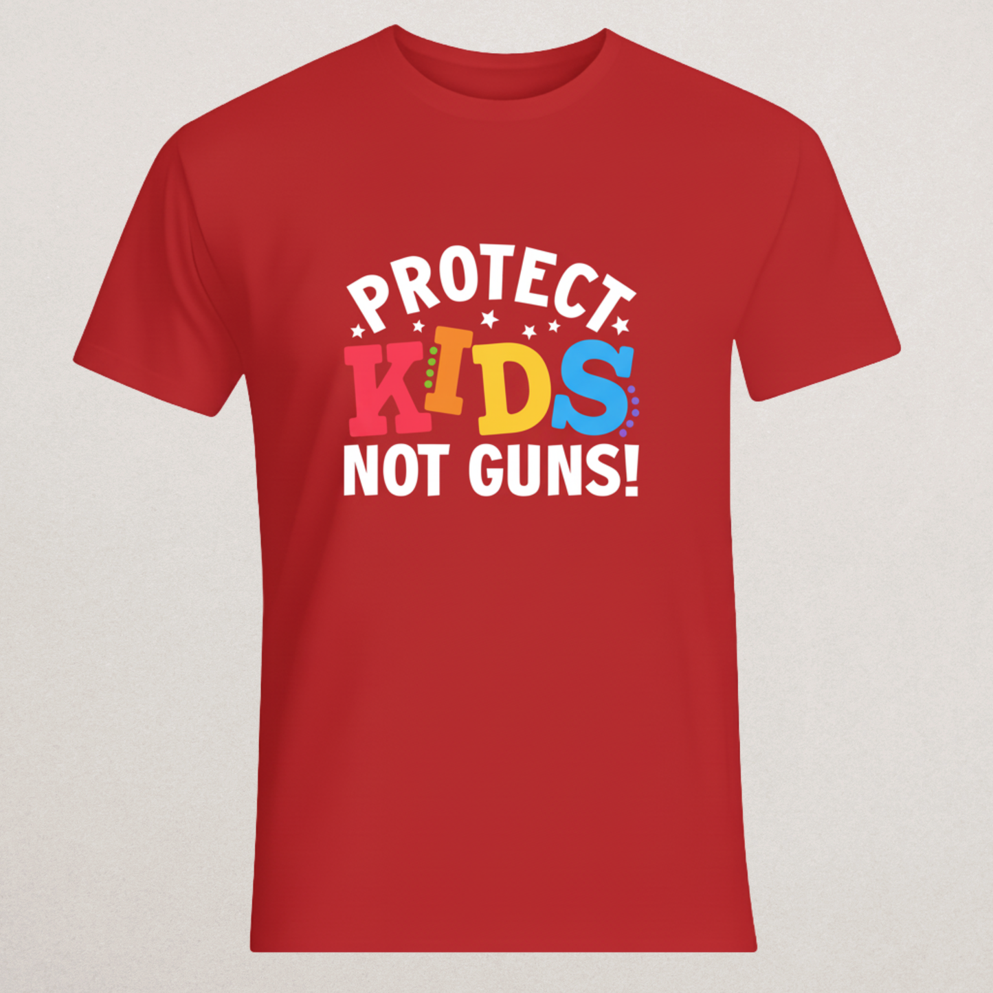 "Protect Kids Not Guns!" T-Shirt | Child Safety & Gun Reform Tee | School Advocacy Apparel