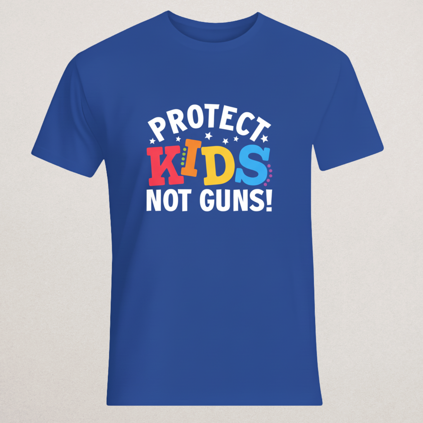"Protect Kids Not Guns!" T-Shirt | Child Safety & Gun Reform Tee | School Advocacy Apparel