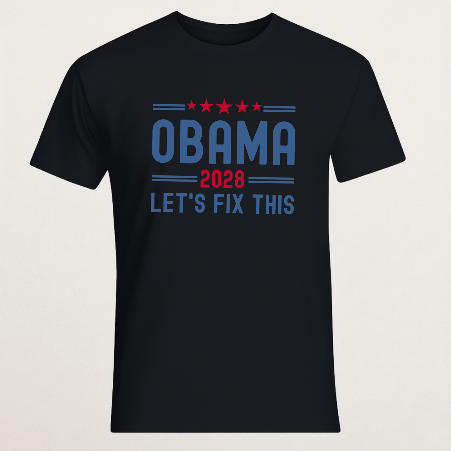 Obama 2028 "Let's Fix This" T-Shirt - Political Campaign Apparel