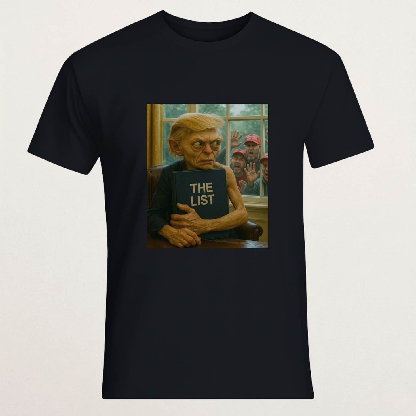 "The List" Political Satire T-Shirt - Anti-Establishment Humor