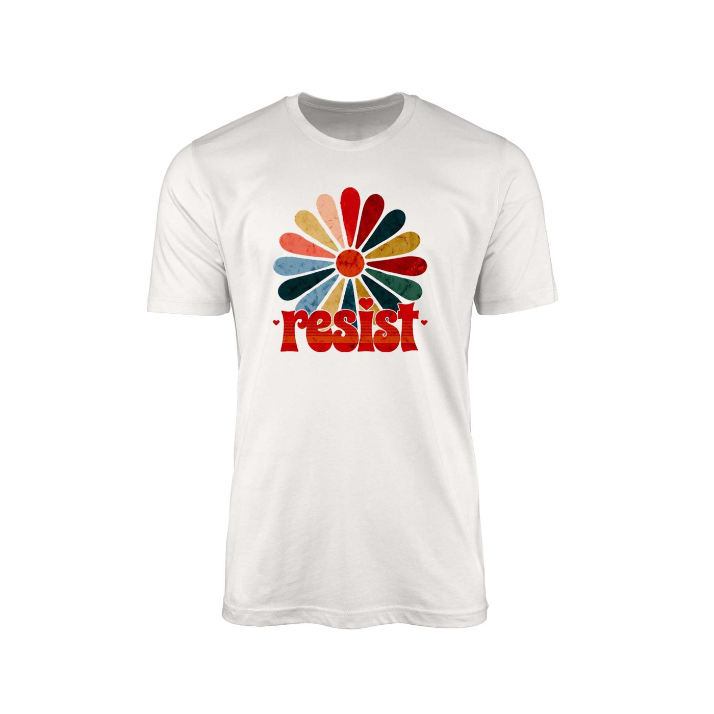 Resist" T-Shirt – Peacock Pattern & Colors