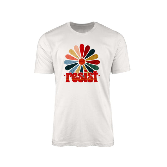 Resist" T-Shirt – Peacock Pattern & Colors