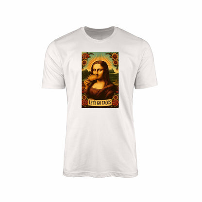 Mona Lisa Taco T-Shirt – Playful Political Satire Edition