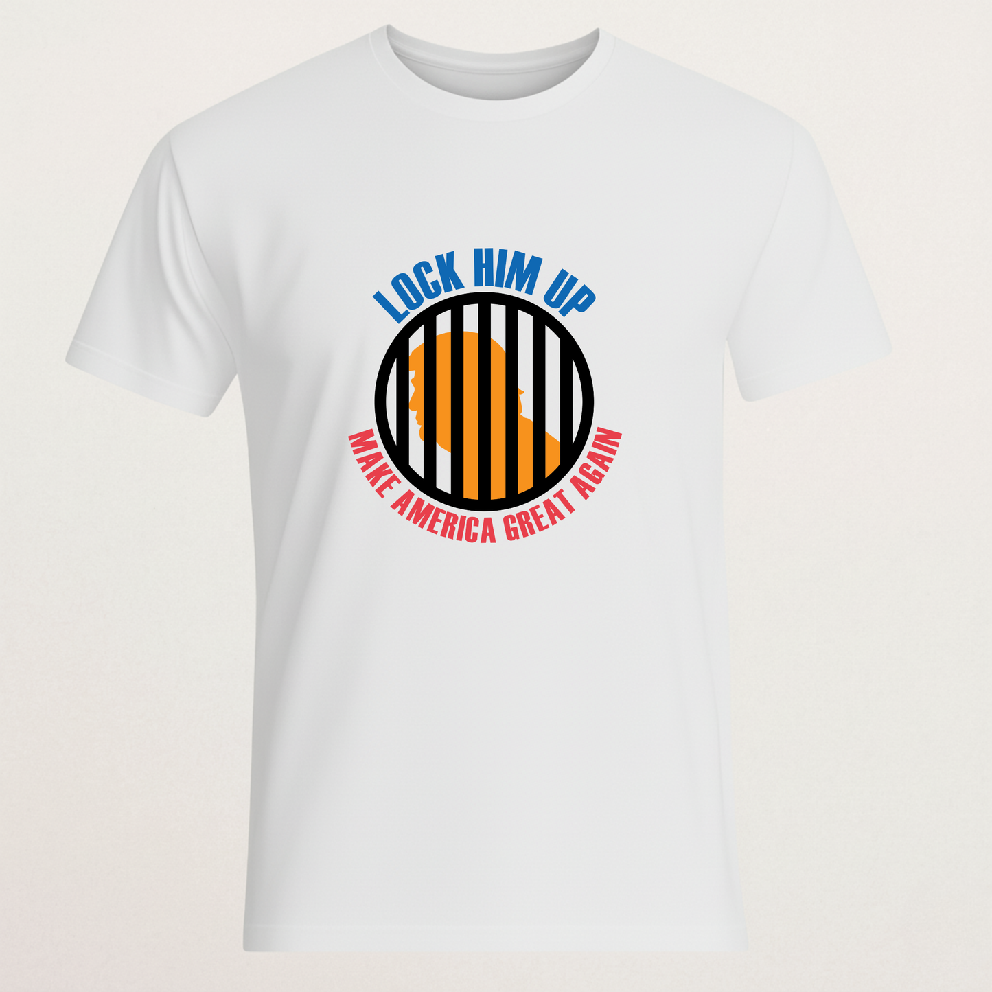 Sarcastic "Lock Him Up / MAGA" T-Shirt - Political Humor Tee