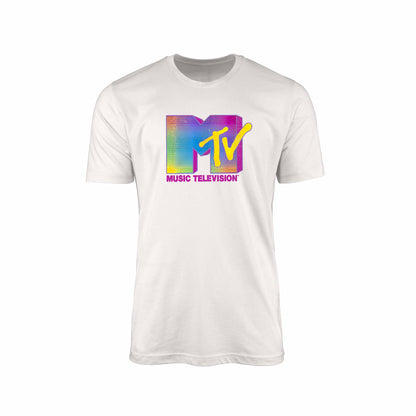 Rainbow Vintage MTV "Music Television" T-Shirt – Retro Pride Edition