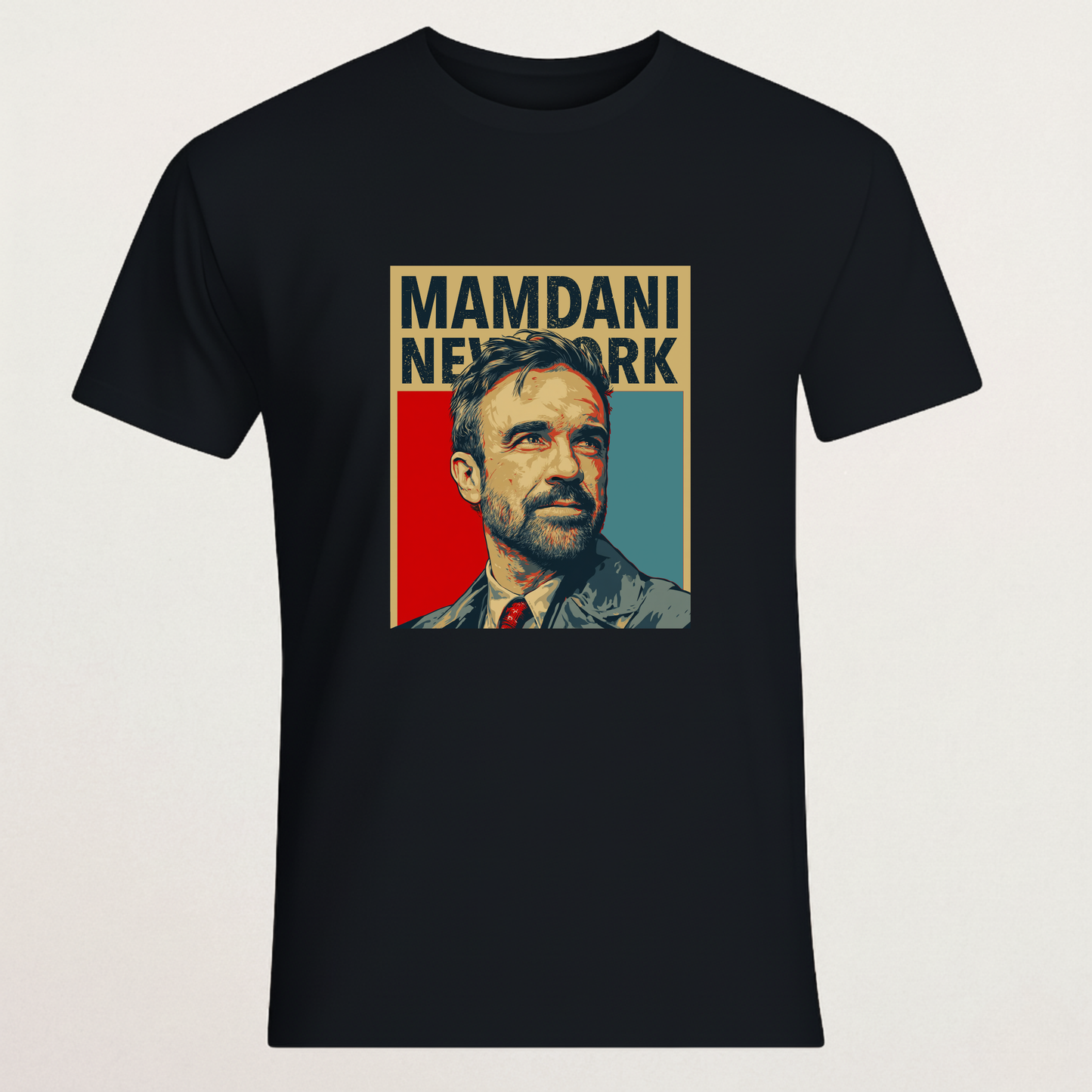 MAMDANI NEW YORK Hope Style T-Shirt | Zohran Mamdani Campaign Poster Tee | Progressive NYC Supporter Merch
