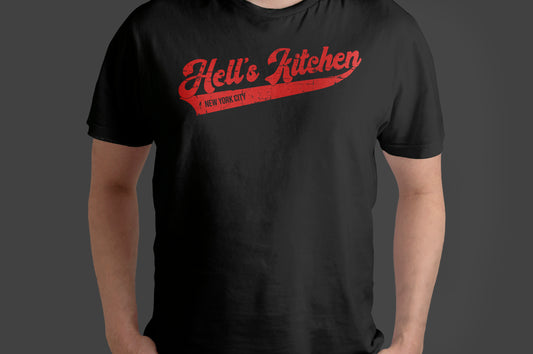 Hell's Kitchen, New York City" T-Shirt – Baseball Team Style
