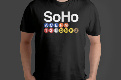 Manhattan & Brooklyn Neighborhoods T-Shirt – NYC Subway Inspired