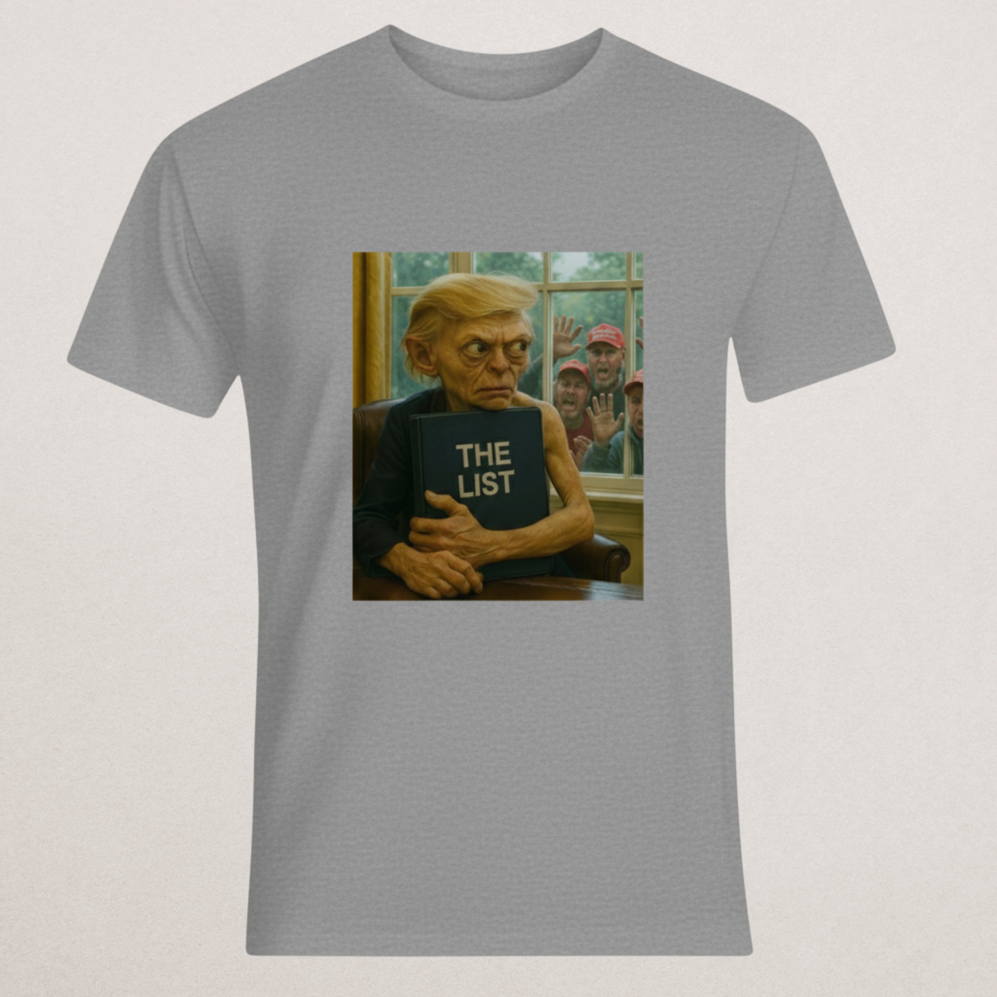"The List" Political Satire T-Shirt - Anti-Establishment Humor