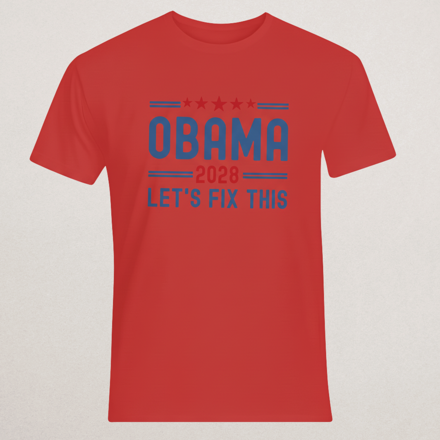 Obama 2028 "Let's Fix This" T-Shirt - Political Campaign Apparel