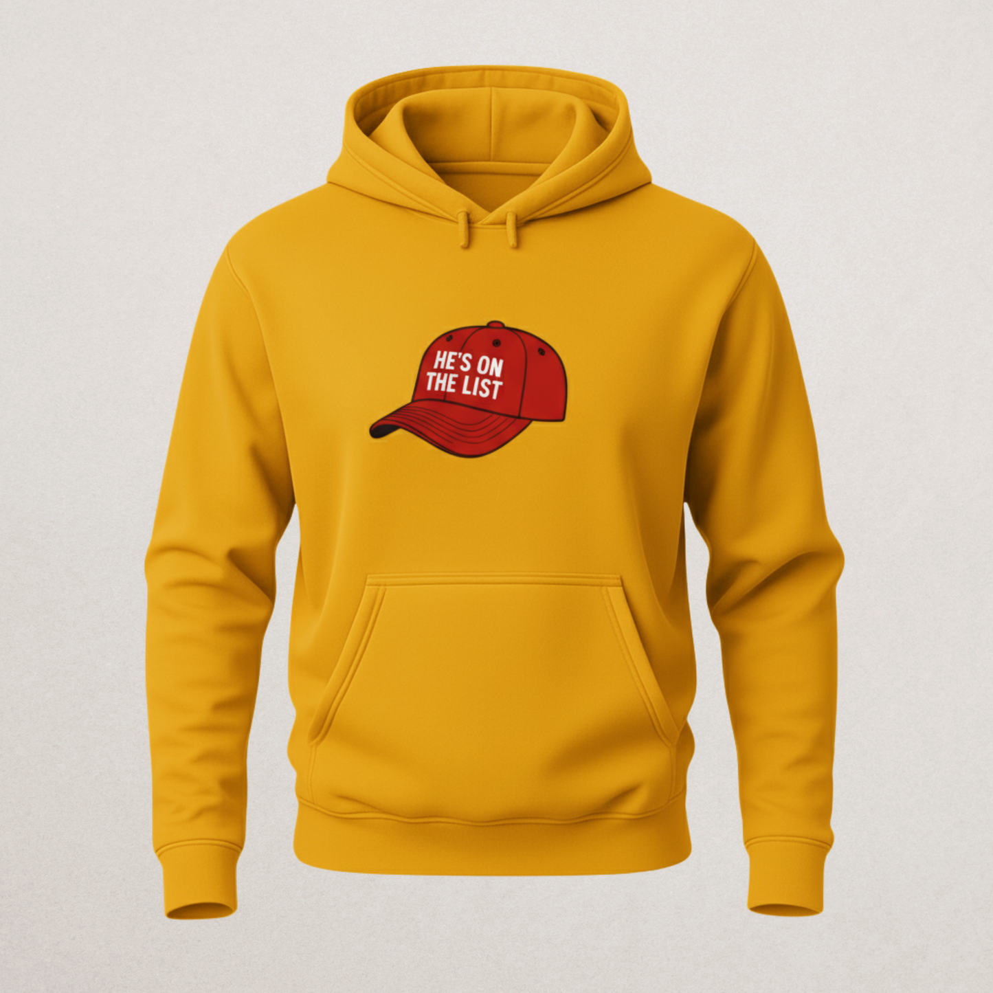 He's On The List Hoodie - Premium Black Sweatshirt