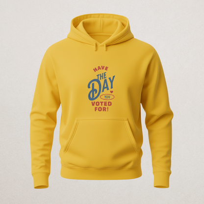 "IS HE DEAD YET?" Grumpy Dog Hoodie | Funny Coffee & Politics Pullover | Witty Statement Sweatshirt