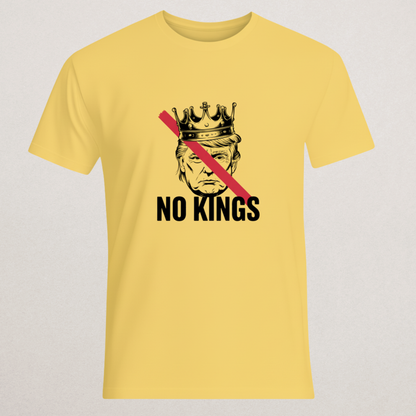 "NO KINGS" Anti-Trump T-Shirt | Anti-Authoritarian Political Dissent Tee | Republican Protest Merch