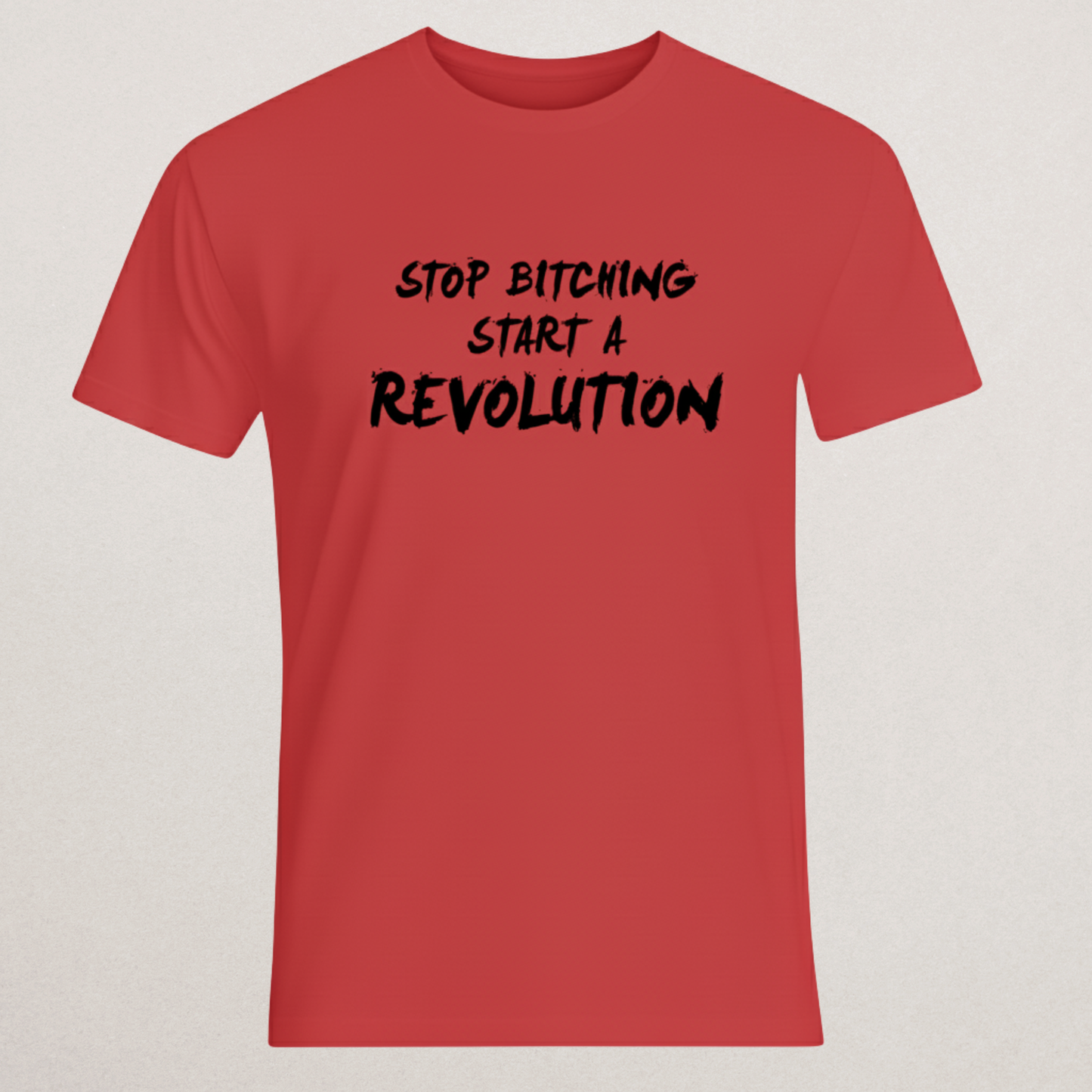 "Start a Revolution" Bold Slogan T-Shirt - Activist Statement Tee