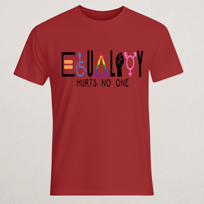 EQUALITY Hurts No One T-Shirt - Diversity & Inclusion Statement Tee