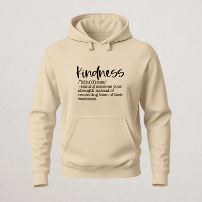 Kindness Definition Hoodie - Motivational Strength Sweatshirt
