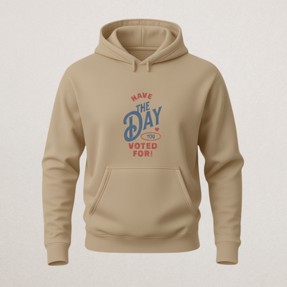 "IS HE DEAD YET?" Grumpy Dog Hoodie | Funny Coffee & Politics Pullover | Witty Statement Sweatshirt