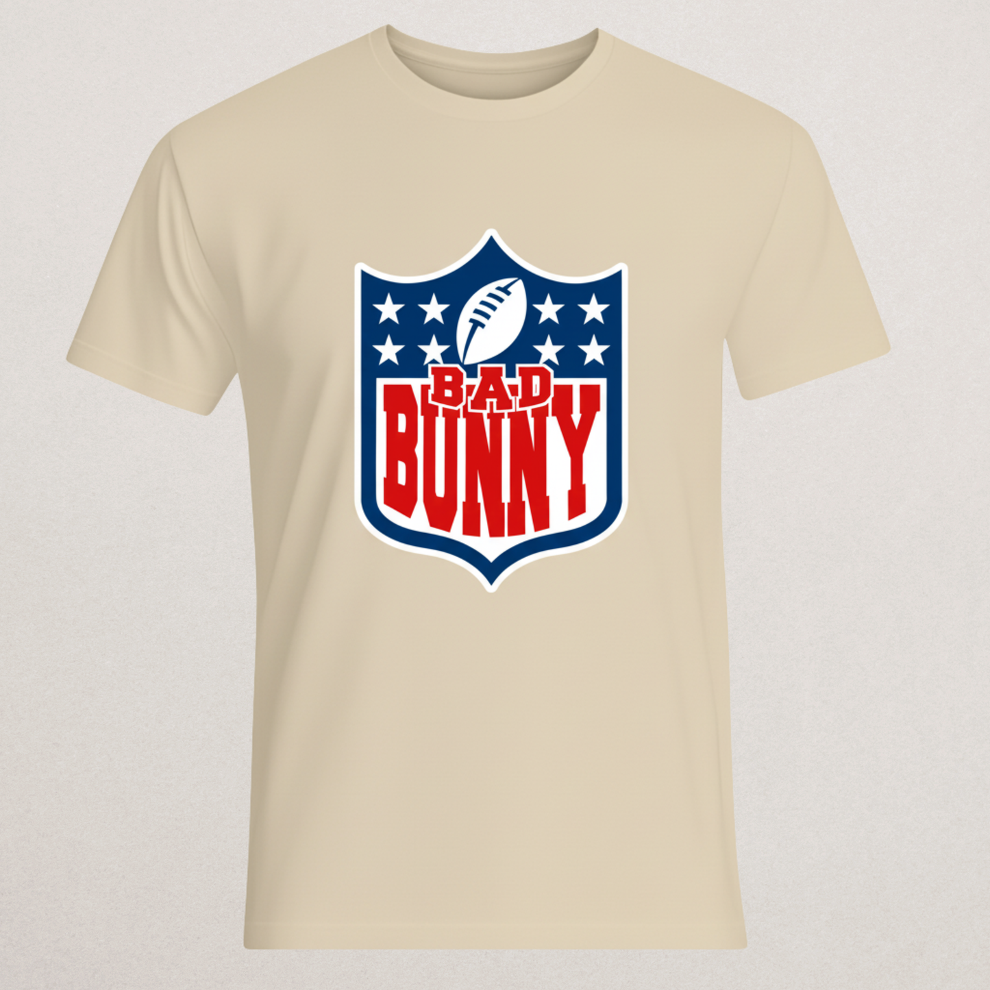 Bad Bunny NFL Logo Parody T-Shirt | Un Verano Sin Ti Merch | Reggaeton Football Fan Tee
