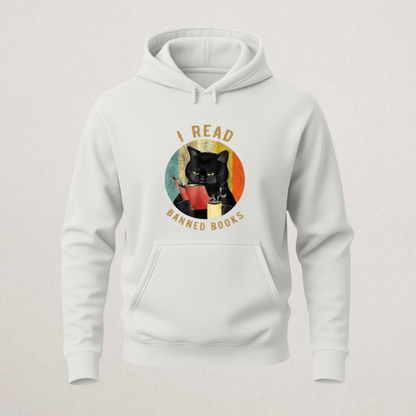 "Good Guys Banning Books" History Question Hoodie | Anti-Censorship Literary Pullover | Retro Educator Statement Sweatshirt