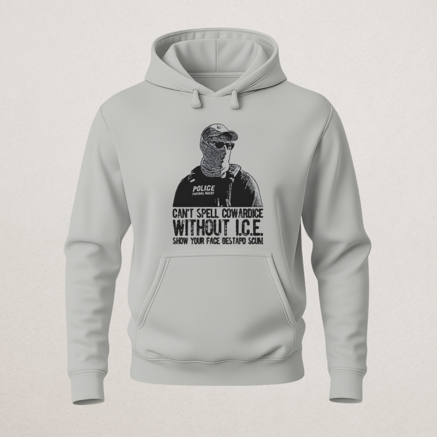 "Empathy Is Revolutionary" Cat Hoodie | Black Crowned Kitten Pullover | Kindness & Social Change Sweatshirt