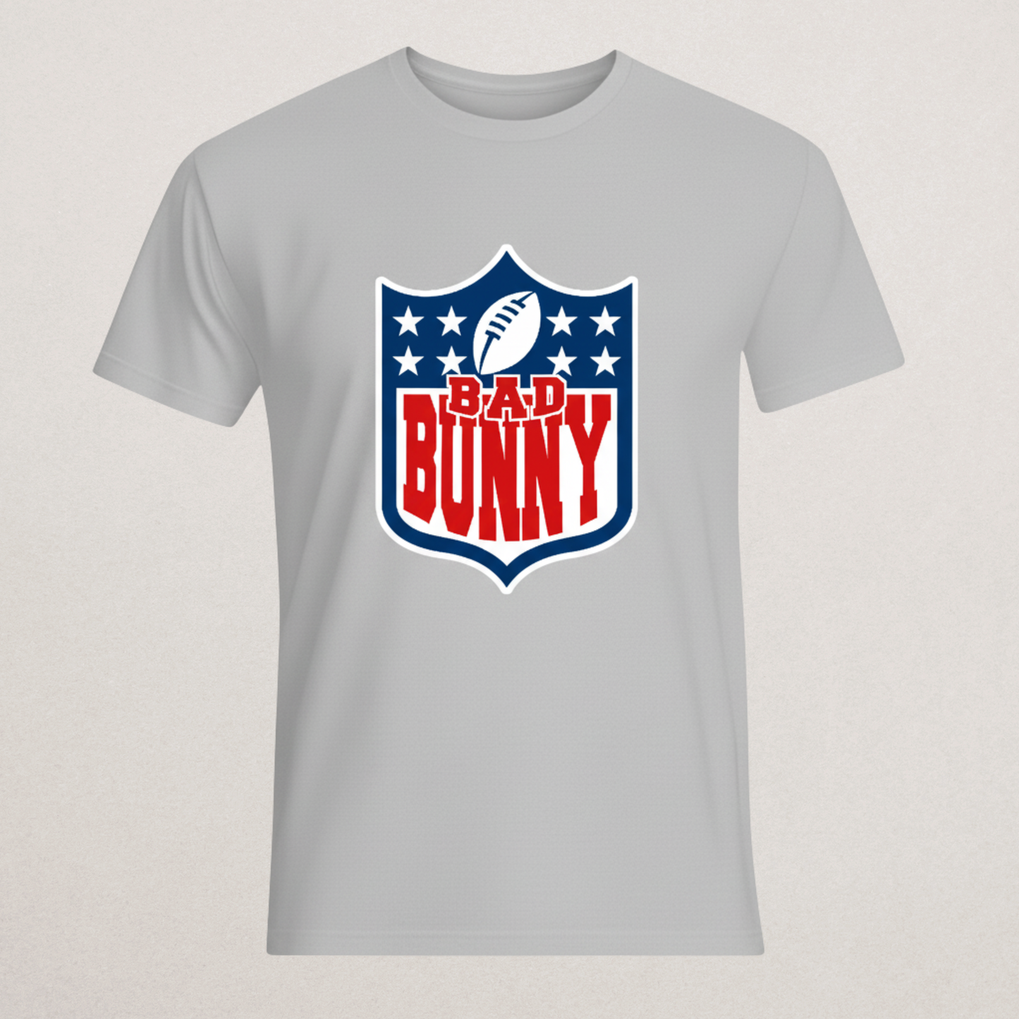 Bad Bunny NFL Logo Parody T-Shirt | Un Verano Sin Ti Merch | Reggaeton Football Fan Tee