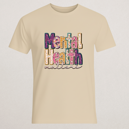 "Mental Health Matters" Floral T-Shirt - Wellness & Support Tee