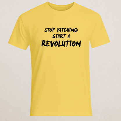"Start a Revolution" Bold Slogan T-Shirt - Activist Statement Tee